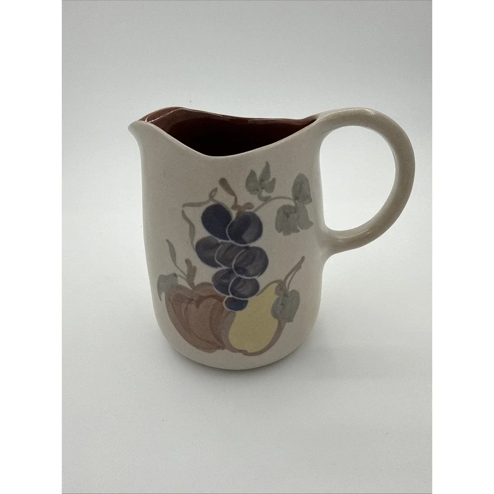 Vintage Chatham Potters Country Harvest Stoneware Pitcher
